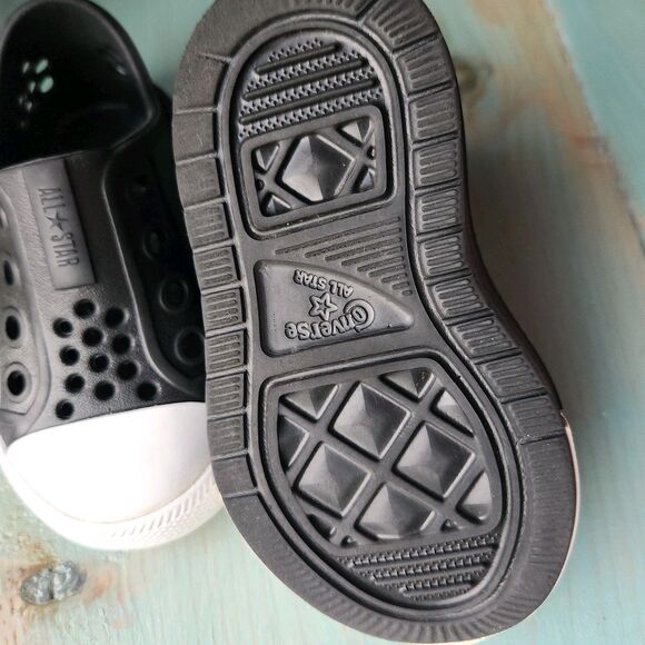 Converse Chuck Taylor All Star Play Lite CX Kids Size 7 Youth Black White New - Picture 5 of 10